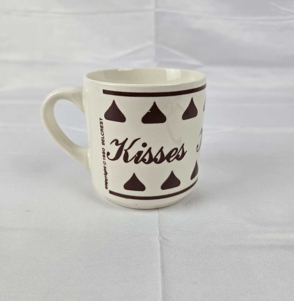 Vintage 1980 Hershey Kisses Heavy Coffee Mug Belcrest Ceramic VTG